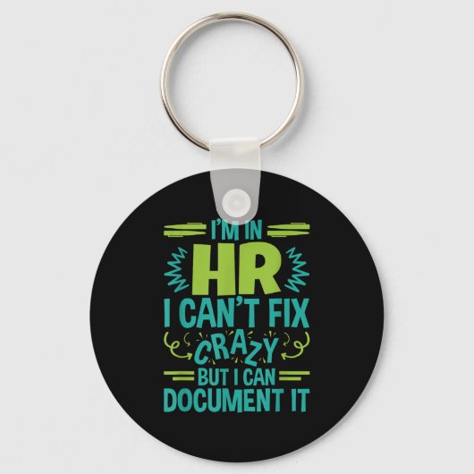 Porte-clés Hr Manager Professional in Hr Can't Fous Doen (Recto)