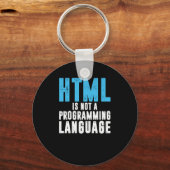Porte-clés HTML Code de programmation de l'ordinateur Gi (Recto)