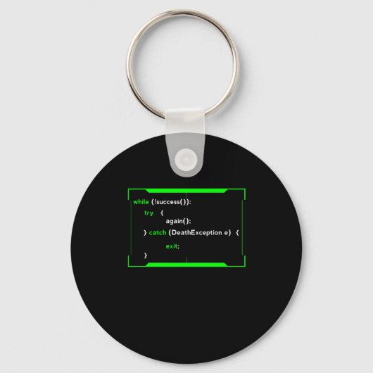 Porte-clés HTML Java Coding Coder Programmer Développeur Cade (Recto)