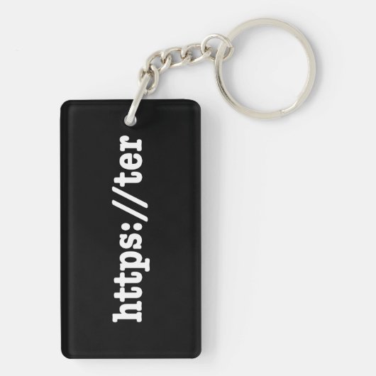 Porte-clés https://ter / code html (Dos)
