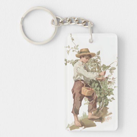 Porte-clés Huckleberry Finn Picking Berries Lithograph (Devant)