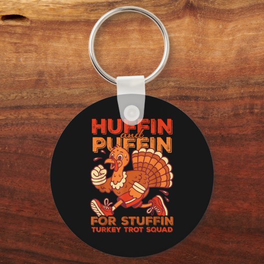 Porte-clés Huffin And Puffin For Stuffing Turkey Trot Squad (Recto)