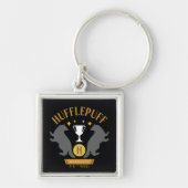 Porte-clés HUFFLEPUFF™ Badger and Cup House Pride Graphisme (Devant)