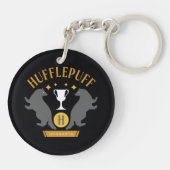 Porte-clés HUFFLEPUFF™ Badger and Cup House Pride Graphisme (Dos)