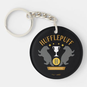Porte-clés HUFFLEPUFF™ Badger and Cup House Pride Graphisme