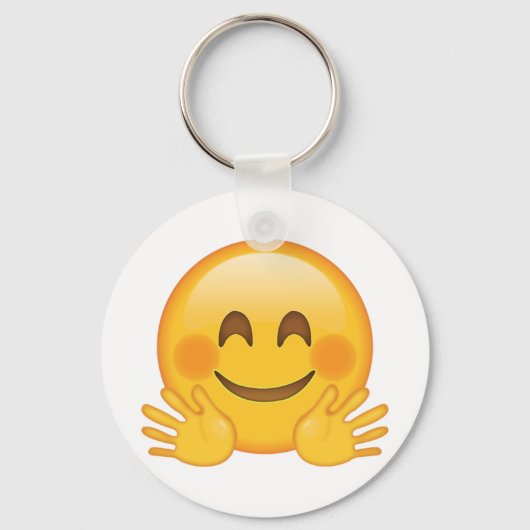 Porte-clés Hugging Face - Emoji (Recto)