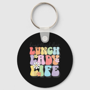 Porte-clés Hugs Amp; High Fives Lunch Lady Vibes School Appre