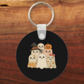 Porte-clés Hugvyn Halloween Patchwork Quilt Ghost Matching Fa (Recto)