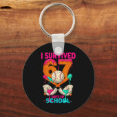 Porte-clés Hugvyn I Survived 67 Days Of School Ice Cream Six  (Recto)