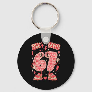 Porte-clés Hugvyn Six Seven Saint-Valentin Amour 67 Preppy Co