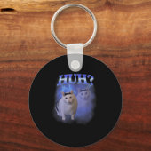 Porte-clés Huh Silly Chat Mème Funny Odly Bootleg Spécifique (Recto)