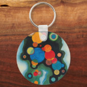 Porte-clés Huile Abstraite de Kandinsky Deepened Impulse sur (Recto)