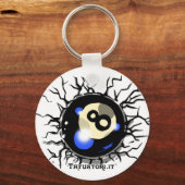 Porte-clés Huit balles (Recto)