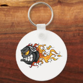 Porte-clés Huit boules flamboyantes (Recto)