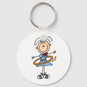 Porte-clés Hula Hoop Stick Figure T-shirts et cadeaux