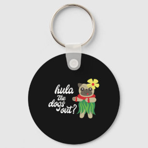 Porte-clés Hula The Dogs Out Funny Hawaiian Dancing Carlin Te