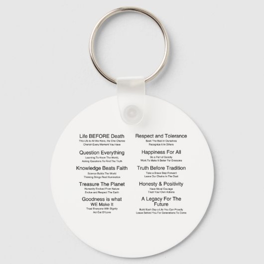 Porte-clés Humains (Recto)