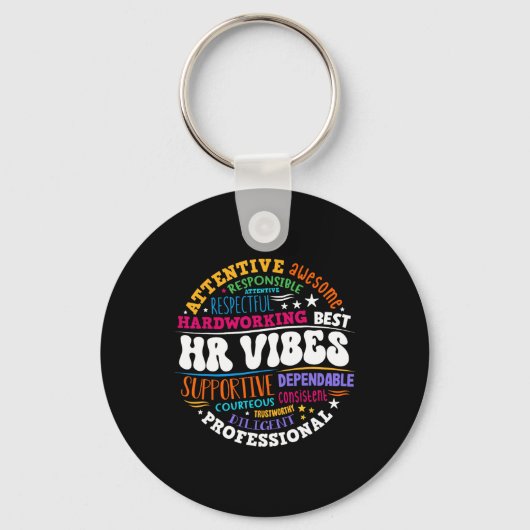 Porte-clés Human Resources Hr Vibes Analyst Employee Apprecia (Recto)