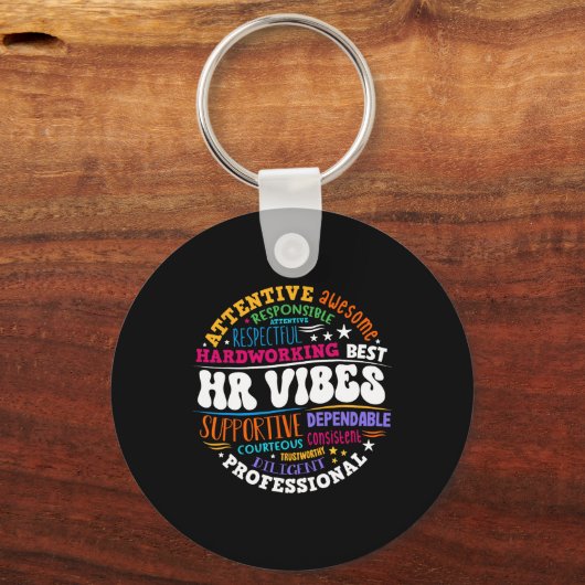 Porte-clés Human Resources Hr Vibes Analyst Employee Apprecia (Recto)