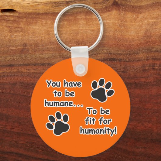 Porte-clés Humane pour l'humanité (Recto)