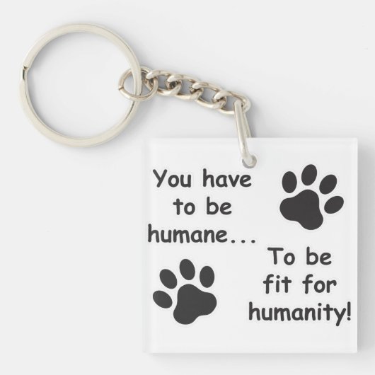 Porte-clés Humane pour l'humanité (Devant)