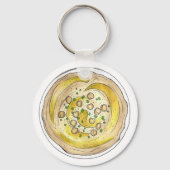 Porte-clés Hummus Houmous Méditerranée Moyen-Orient (Recto)