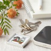 Porte-clés Humoristique, laissez grumeux dormir (Côté)