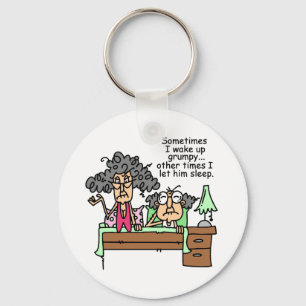 Porte-clés Humoristique laissez le sommeil grincheux