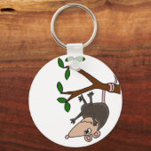 Porte-clés Humoristique Possum Dangers de l'arbre (Recto)