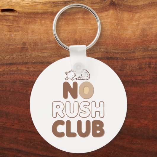 Porte-clés Humorous Slow Living and Lazy Day (Verso)