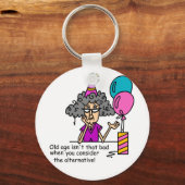 Porte-clés Humour alternatif d'anniversaire (Recto)