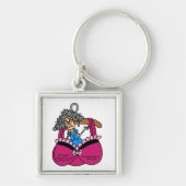 Porte-clés Humour Bras et Wrinkles (Devant)