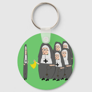 Porte-clés Humour catholique des soeurs grasses