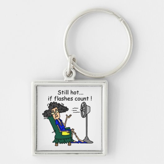 Porte-clés Humour de bouffée de chaleur (Devant)