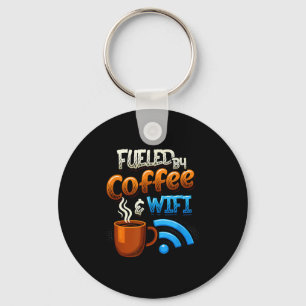 Porte-clés Humour de bureau à domicile alimenté par le café e