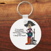 Porte-clés Humour de femme de charge (Recto)