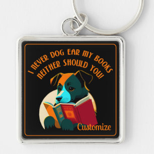 Porte-clés Humour de l'oreille de chien chiot