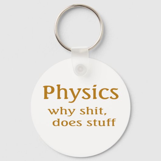 Porte-clés humour de physique (Recto)
