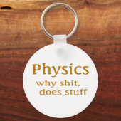 Porte-clés humour de physique (Recto)