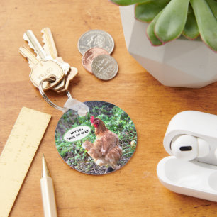 Porte-clés Humour de poulet