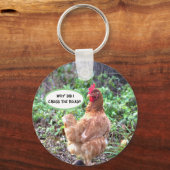 Porte-clés Humour de poulet (Recto)