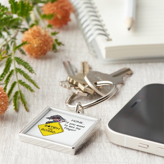 Porte-clés Humour de rage de route (Côté)