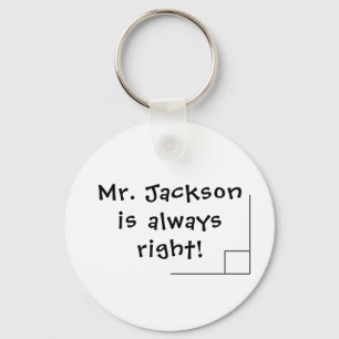 Porte-clés Humour des enseignants de mathématiques amusantes