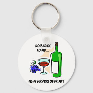 Porte-clés Humour drôle de vin disant