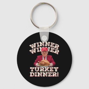 Porte-clés Humour Drôle Gagnant Gagnant Dîner de dinde Thanks