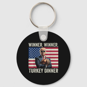 Porte-clés Humour Drôle Trump Gagnant Dîner Dîner Turquie