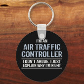 Porte-clés Humour du contrôleur de la circulation aérienne (Recto)