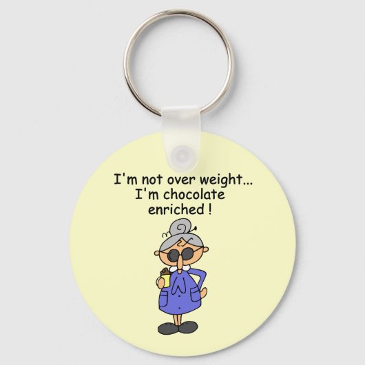 Porte-clés Humour enrichi par chocolat (Recto)