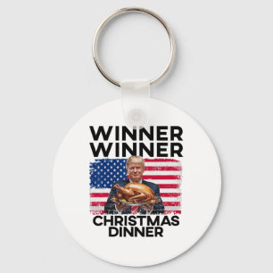 Porte-clés Humour Funny Trump Gagnante du dîner de Noël M