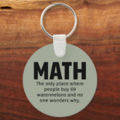 Porte-clés Humour mathématique (Recto)